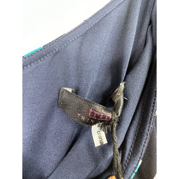 NEW Trina Turk Leaf/Tropical Print One Shoulder Mini Dress size 2‎ Multicolor - Picture 3 of 9